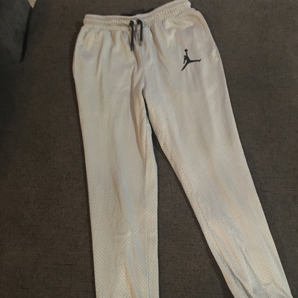 Jordan Joggers Gray and Black. Nice! Great condition.